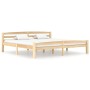 Estructura de cama de madera maciza de pino 200x200 cm de vidaXL, Camas y somieres - Ref: Foro24-322067, Precio: 109,71 €, De...