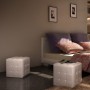 Taburetes cubo blancos de vidaXL, Mesitas de noche - Ref: Foro24-60739, Precio: 74,26 €, Descuento: %