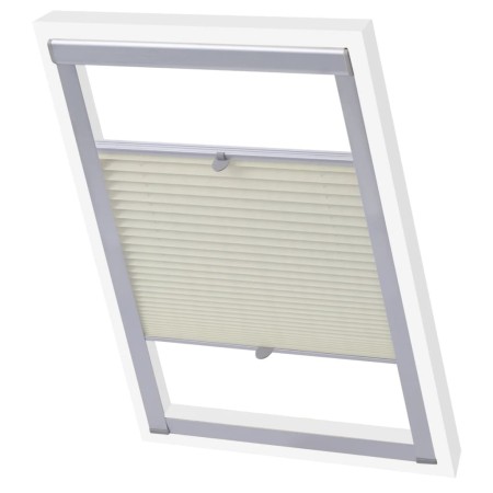 Persiana plisada crema C04 de vidaXL, Persianas y estores - Ref: Foro24-131322, Precio: 19,32 €, Descuento: %
