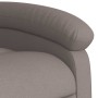 Sillón reclinable de masaje elevable tela gris taupé en Sillones | Comprar online en Foru.es