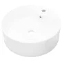Ceramic washbasin with round white faucet/drain hole by vidaXL, Sinks - Ref: Foro24-141938, Price: 69,88 €, Discount: %