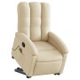 Silla de masaje reclinable de pie de tela color crema en Sillones | Comprar online en Foru.es