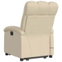 Silla de masaje reclinable de pie de tela color crema en Sillones | Comprar online en Foru.es