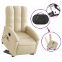 Silla de masaje reclinable de pie de tela color crema en Sillones | Comprar online en Foru.es