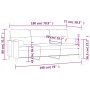 Sofá de 3 plazas con cojines tela gris claro 180 cm de , Sofás - Ref: Foro24-3200829, Precio: 282,63 €, Descuento: %