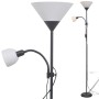 Lámpara de pie negra de vidaXL, Lámparas - Ref: Foro24-242733, Precio: 35,10 €, Descuento: %