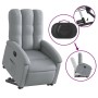 Sillón eléctrico reclinable elevable de tela gris claro en Sillones | Comprar online en Foru.es