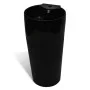 Round Ceramic Basin with Black Tap/Drain Hole by vidaXL, Sinks - Ref: Foro24-141943, Price: 306,87 €, Discount: %