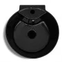 Rundes Keramikwaschbecken mit schwarzem Wasserhahn/Ablaufloch von vidaXL, Sinkt - Ref: Foro24-141943, Preis: 306,87 €, Rabatt: %