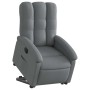 Sillón eléctrico reclinable elevable de tela gris oscuro en Sillones | Comprar online en Foru.es