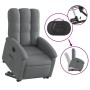 Sillón eléctrico reclinable elevable de tela gris oscuro en Sillones | Comprar online en Foru.es
