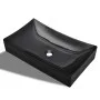 Black rectangular ceramic washbasin by vidaXL, Sinks - Ref: Foro24-141926, Price: 89,64 €, Discount: %
