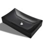Lavabo de cerámica rectangular color negro de vidaXL, Lavabos - Ref: Foro24-141926, Precio: 91,10 €, Descuento: %
