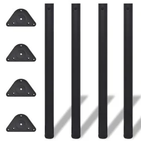 Patas de mesa ajustables en 4 alturas negro 870 mm de vidaXL, Patas para mesas - Ref: Foro24-242149, Precio: 58,93 €, Descuen...