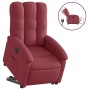 Sillón eléctrico reclinable elevable de tela rojo tinto en Sillones | Comprar online en Foru.es