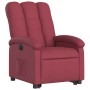 Sillón eléctrico reclinable elevable de tela rojo tinto en Sillones | Comprar online en Foru.es