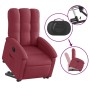 Sillón eléctrico reclinable elevable de tela rojo tinto en Sillones | Comprar online en Foru.es