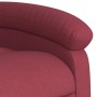 Sillón eléctrico reclinable elevable de tela rojo tinto en Sillones | Comprar online en Foru.es
