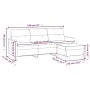 Sofá de 3 plazas con taburete de tela gris claro 180 cm de , Sofás - Ref: Foro24-3201073, Precio: 309,68 €, Descuento: %