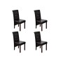 Sillas de comedor 4 unidades cuero sintético marrón de , Sillas de comedor - Ref: Foro24-160319, Precio: 355,04 €, Descuento: %