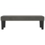 Banco de terciopelo gris oscuro 100x30x30 cm de , Bancos - Ref: Foro24-346667, Precio: 50,84 €, Descuento: %