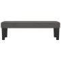 Banco de terciopelo gris oscuro 100x30x30 cm de , Bancos - Ref: Foro24-346667, Precio: 50,97 €, Descuento: %
