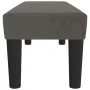 Banco de terciopelo gris oscuro 100x30x30 cm de , Bancos - Ref: Foro24-346667, Precio: 50,97 €, Descuento: %