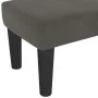 Banco de terciopelo gris oscuro 100x30x30 cm de , Bancos - Ref: Foro24-346667, Precio: 50,97 €, Descuento: %