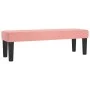 Banco de terciopelo rosa 100x30x30 cm de , Bancos - Ref: Foro24-346671, Precio: 59,31 €, Descuento: %