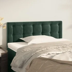 Dark green velvet headboard 80x5x78/88 cm by , Headboards and footboards - Ref: Foro24-346413, Price: 37,87 €, Discount: %
