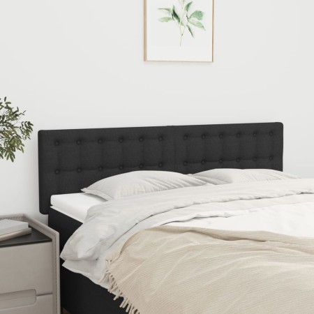Cabeceros 2 unidades tela negro 72x5x78/88 cm de , Cabeceros y pies de cama - Ref: Foro24-346458, Precio: 60,45 €, Descuento: %
