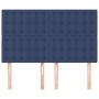 Cabeceros 4 unidades tela azul 72x5x78/88 cm de , Cabeceros y pies de cama - Ref: Foro24-3116770, Precio: 103,41 €, Descuento: %
