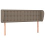 Cabecero de tela gris taupe 147x23x78/88 cm de , Cabeceros y pies de cama - Ref: Foro24-3117580, Precio: 68,92 €, Descuento: %