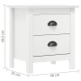 Mesita de noche Hill madera maciza de pino blanco 46x35x49,5 cm de vidaXL, Mesitas de noche - Ref: Foro24-288908, Precio: 104...