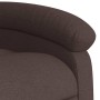 Sillón eléctrico reclinable elevable de tela marrón oscuro en Sillones | Comprar online en Foru.es