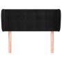 Cabecero de terciopelo negro 83x23x78/88 cm de , Cabeceros y pies de cama - Ref: Foro24-3117610, Precio: 45,29 €, Descuento: %