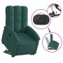Sillón eléctrico reclinable elevable de tela verde oscuro en Sillones | Comprar online en Foru.es