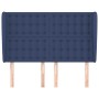 Cabecero con orejas de tela azul 147x23x118/128 cm de , Cabeceros y pies de cama - Ref: Foro24-3118394, Precio: 121,08 €, Des...