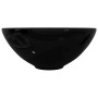 Lavabo de cerámica negro redondo de vidaXL, Lavabos - Ref: Foro24-141929, Precio: 67,84 €, Descuento: %