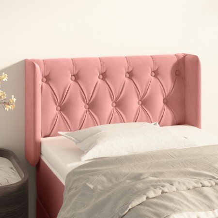 Cabecero de terciopelo rosa 83x16x78/88 cm de , Cabeceros y pies de cama - Ref: Foro24-3119139, Precio: 64,34 €, Descuento: %