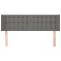 Cabecero de tela gris oscuro 147x16x78/88 cm de , Cabeceros y pies de cama - Ref: Foro24-3119201, Precio: 76,99 €, Descuento: %