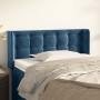 Cabecero de terciopelo azul oscuro 83x16x78/88 cm de , Cabeceros y pies de cama - Ref: Foro24-3119236, Precio: 50,37 €, Descu...