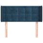 Cabecero de terciopelo azul oscuro 83x16x78/88 cm de , Cabeceros y pies de cama - Ref: Foro24-3119236, Precio: 50,37 €, Descu...