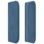 Cabecero de terciopelo azul oscuro 83x16x78/88 cm de , Cabeceros y pies de cama - Ref: Foro24-3119236, Precio: 50,37 €, Descu...