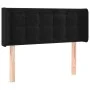 Kopfteil aus schwarzem Samt, 83 x 16 x 78/88 cm von , Kopf- und Fußteile - Ref: Foro24-3119234, Preis: 47,09 €, Rabatt: %