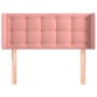 Cabecero de terciopelo rosa 93x16x78/88 cm de , Cabeceros y pies de cama - Ref: Foro24-3119243, Precio: 62,40 €, Descuento: %