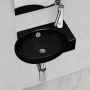 Ceramic Round Basin with Black Tap/Drain Hole by vidaXL, Sinks - Ref: Foro24-141925, Price: 67,45 €, Discount: %