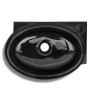 Lavabo redondo de cerámica con orificio de grifo/desagüe negro de vidaXL, Lavabos - Ref: Foro24-141925, Precio: 68,58 €, Desc...