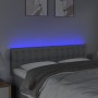 Cabecero con LED de tela gris claro 144x5x78/88 cm de , Cabeceros y pies de cama - Ref: Foro24-3122044, Precio: 62,90 €, Desc...