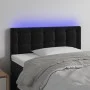 Black velvet headboard with LED 80x5x78/88 cm by , Headboards and footboards - Ref: Foro24-3122078, Price: 42,88 €, Discount: %